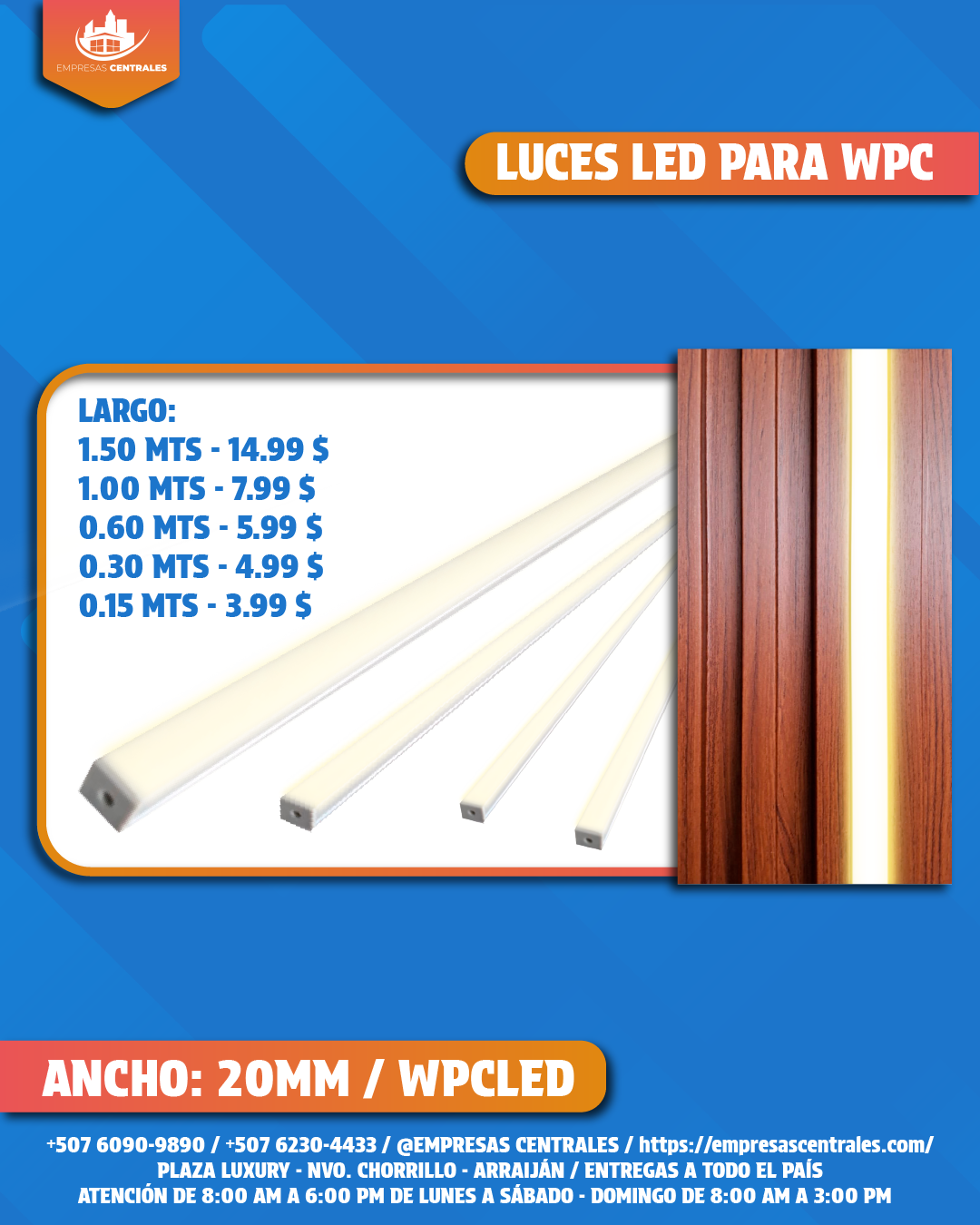 LUCES LED PARA WPC