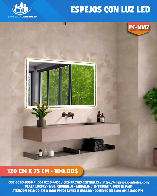 Espejo de Baño con Luz LED ✨ NM2