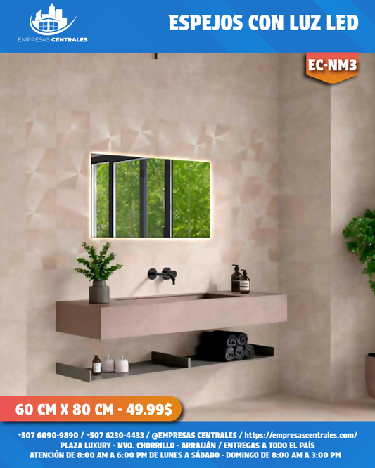 Espejo de Baño con Luz LED ✨ NM3