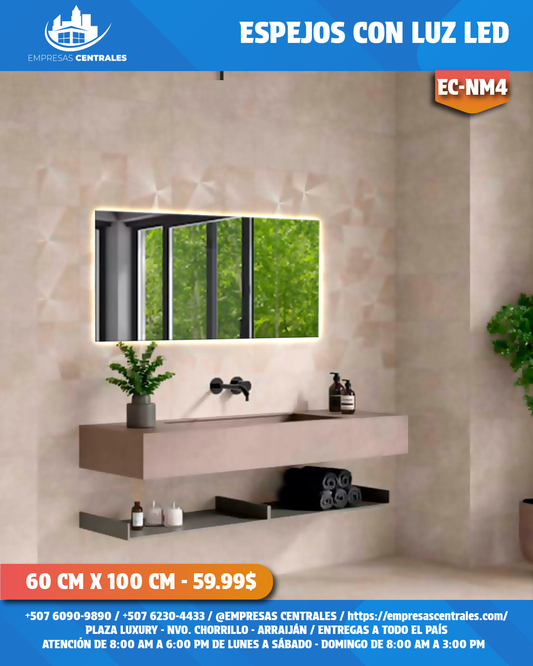 Espejo de Baño con Luz LED ✨NM4
