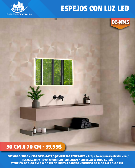 Espejo de Baño con Luz LED ✨ NM5