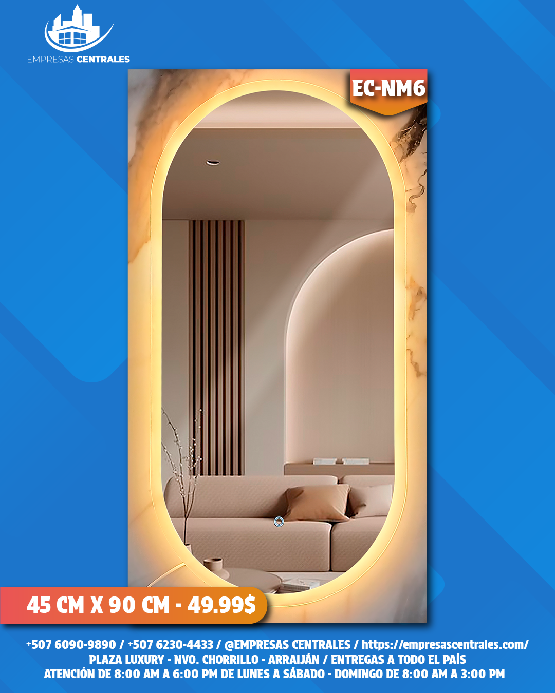 Espejo de Baño con Luz LED ✨ NM6