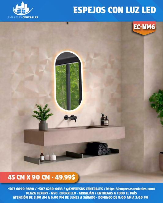 Espejo de Baño con Luz LED ✨ NM6