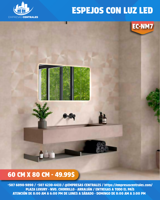 Espejo de Baño con Luz LED ✨ NM7