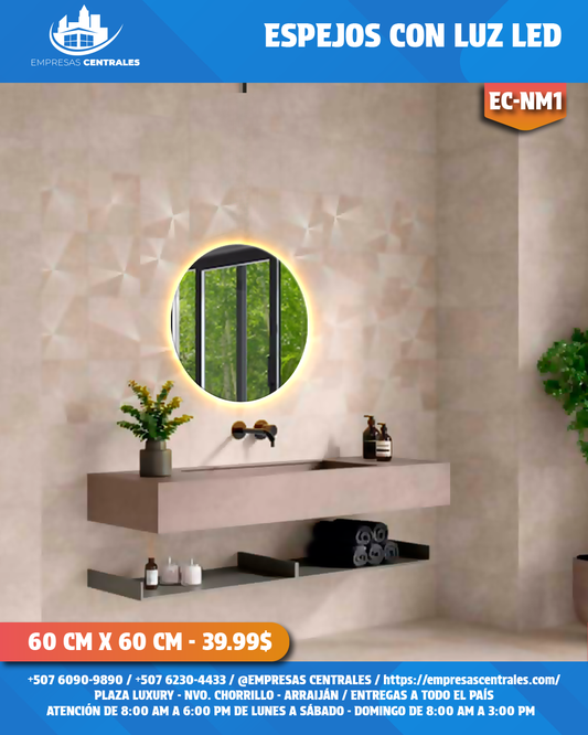 Espejo de Baño con Luz LED ✨ NM1