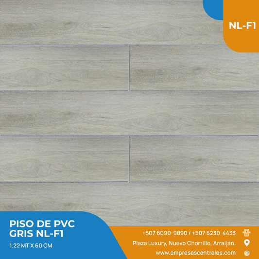 Pisos PVC gris NL-F1