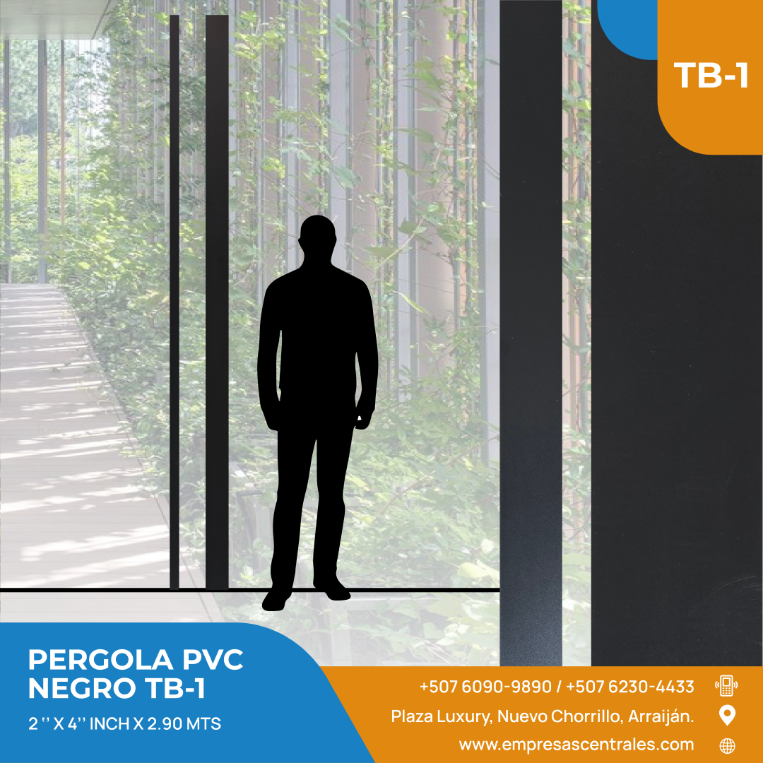 Pergola PVC negro TB-1