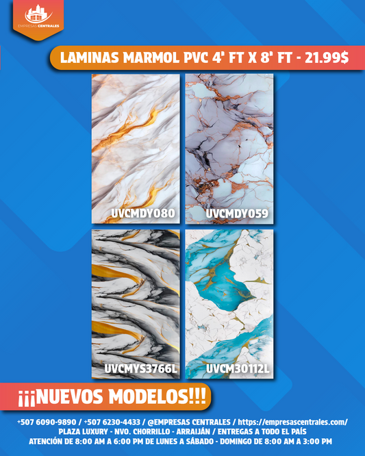 ¡¡¡NUEVOS MODELOS!!! LAMINAS PVC 4X8 REVESTIMIENTO PARA PAREDES