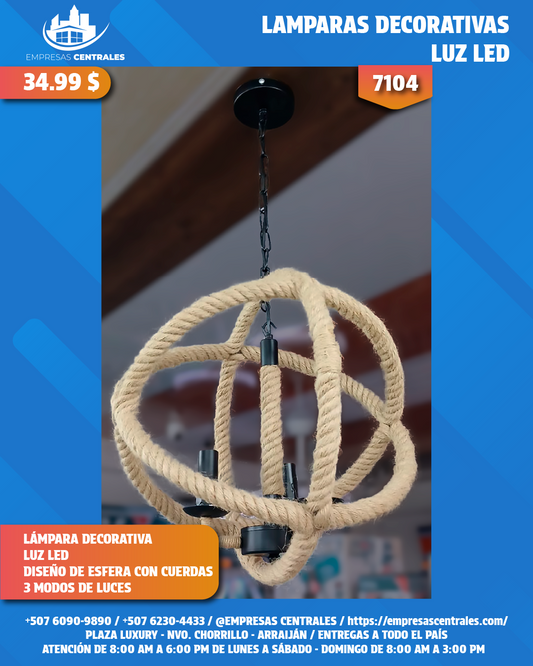 ✨LÁMPARA DECORATIVA✨ COLGANTE PARA TECHO INTERIOR