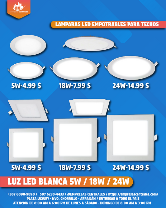 LUCES LED EMPOTRABLES
