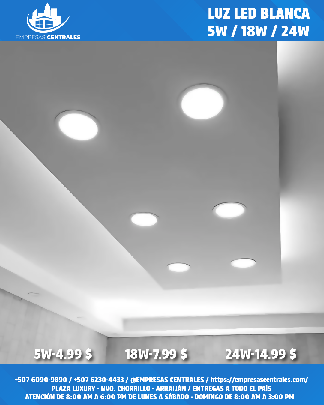 LUCES LED EMPOTRABLES