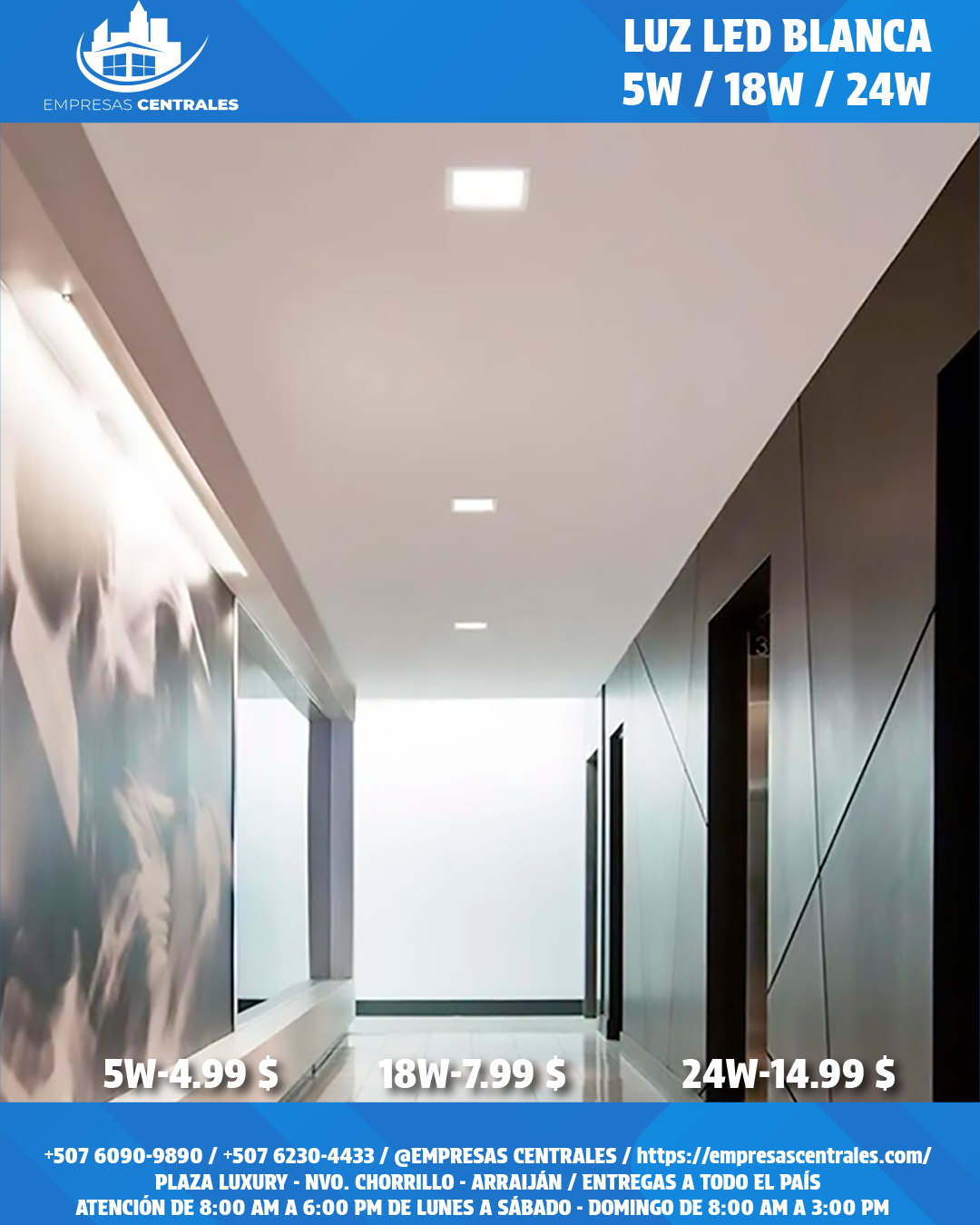 LUCES LED EMPOTRABLES