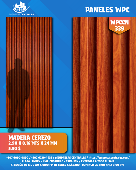 Panel WPC MADERA CEREZO WPCCN339