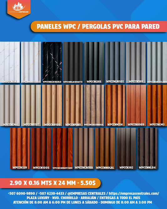 PANELES WPC (PERGOLAS PARA PARED)